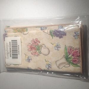 2 Longaberger Fabric Napkins In The Early Blossoms Fabric